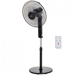 Výškově nastavitelný ventilátor 110-124 cm | černý č.1