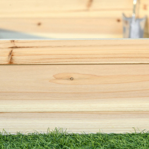 Truhlík na rostliny 100 x 92 x 16 cm | přírodní č.5