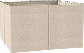 4 boční panely pro altán 3x4 m 352 x 205 cm | béžové č.1