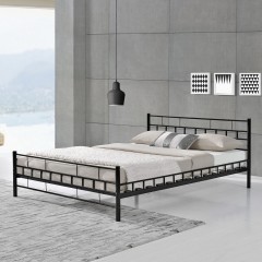 Kovová postel Malta 140 x 200 cm | černá č.1