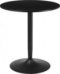 Kulatý kuchyňský stůl pro 2 osoby Ø70 x 75 cm | černý č.1