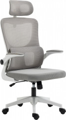 Kancelářské ergonomické křeslo s bederní opěrkou, 60 x 59 x 114-122 cm | šedé č.1