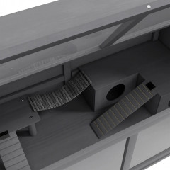 Klec pro hlodavce 100x52x50 cm | tmavě šedá č.3