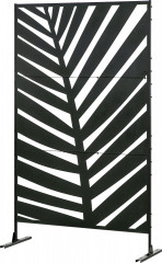 Venkovní zástěna 122x45x198 cm | černá č.1