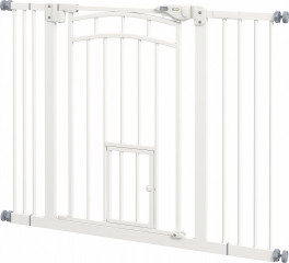Schodišťová brána pro psy, 74-100 cm | bílá č.1