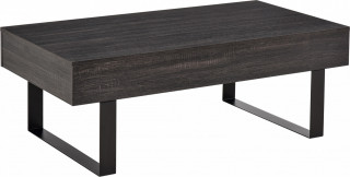 Konferenční stolek se zásuvkou, 110 x 60 x 40 cm | tmavě šedá č.1