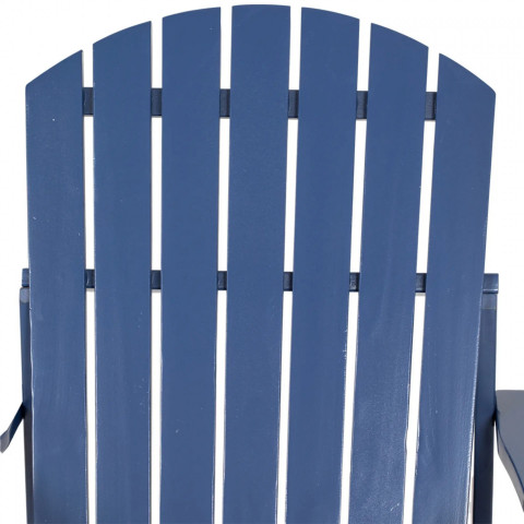 Zahradní židle s držákem na kelímek 97x72,5x93 cm | námořnická modrá č.4