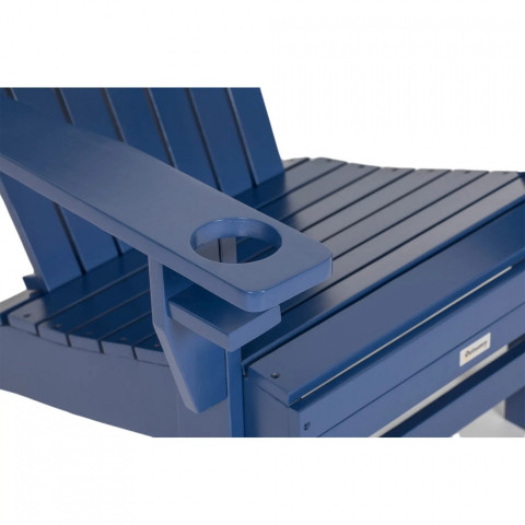 Zahradní židle s držákem na kelímek 97x72,5x93 cm | námořnická modrá č.5