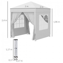 Altán 2x2 m | bílý č.2