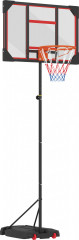 Basketbalový koš pro děti, 210 - 260 cm | červený č.1