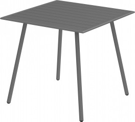 Zahradní venkovní jídelní stůl 80 x 80 x 74 |šedý č.1