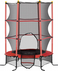 Dětská trampolína s ochrannou sítí, průměr 163 cm | červená č.1