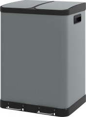 Odpadkový koš 2x30L | šedý č.1