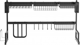 Odkapávač na nádobí 30x93x52,5 cm | černý č.1