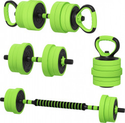 Sada činek 4 v 1 20 kg | zelená č.1