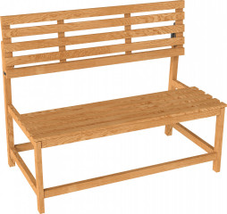 Zahradní dřevěná lavice, 110 x 61 x 89 cm | teak č.1