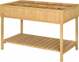 Vyvýšený záhonový stůl, 110 x 46 x 76 cm | přírodní č.1