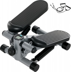 Stepper s posilovacími lany, do 100 kg | šedý č.1