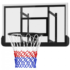 Basketbalový koš s deskou, průměr 45 cm | černý č.1