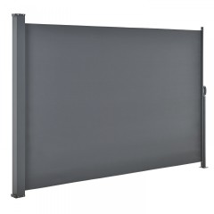 Venkovní boční markýza na zastínění terasy 160 x 300 cm | tmavě šedá č.2