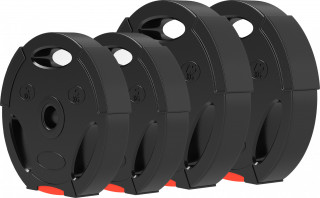 Sada 4 desek pro činku, průměr otvoru 30 mm | černé č.1