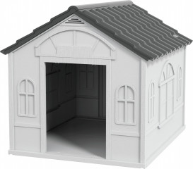 Bouda pro psy do 20 kg, 65 x 75,7 x 63 cm | šedá č.1