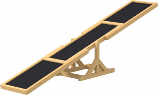 Agility houpačka/lávka pro psy, 180x30x30 | žlutá č.1
