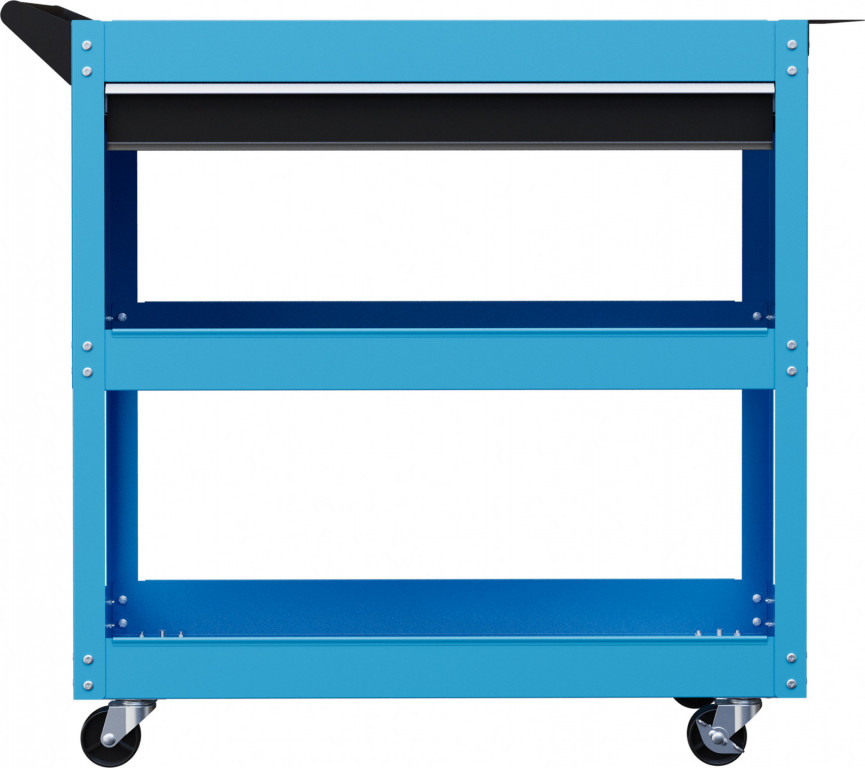 Dílenský vozík na nářadí se 3 úrovněmi, 82 x 35 x 76 cm | modrý