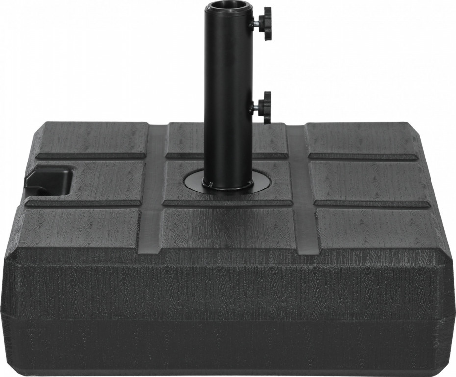 Nafukovací podstavec pro zahradní slunečník, 49 x 49 x 36,5 cm | černý