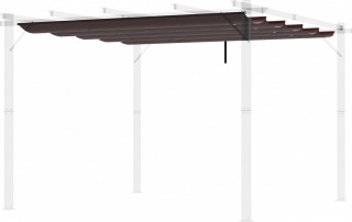 Náhradní střecha pro pergolu, 250 x 255 cm | kávová č.1