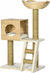 Sisalové kočičí škrabadlo, 57 x 37 x 100,5 cm | přírodní č.1