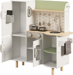 Dřevěná dětská kuchyňka | bílá č.1