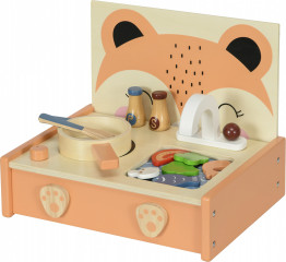 Dětská mini dřevěná kuchyňská hračka | vícebarevná č.1