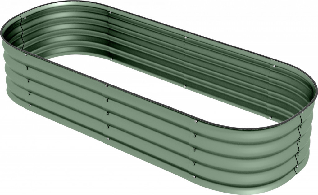 Vyvýšený záhon 150 x 62 x 30 cm | zelený