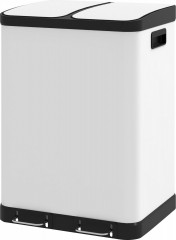 Kuchyňský odpadkový koš 2 x 30 L | bílý č.1