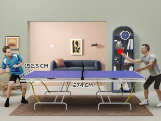 Skládací stůl na stolní tenis | modrý č.2
