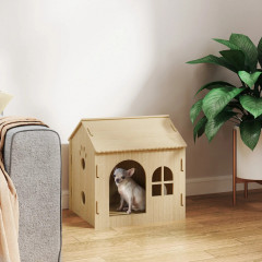 Bouda pro malé psy do 4 kg, 49,5 x 41 x 51 cm | dub