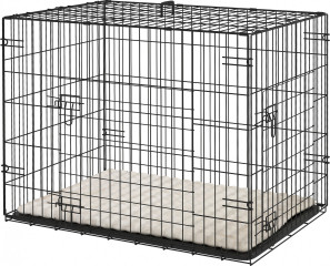 Skládací klec pro přepravu psů 76 x 53 x 60 cm | černá č.1