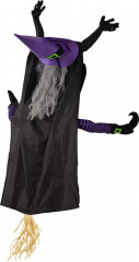 Zahradní halloweenská dekorace čarodějnice| 170 cm č.1