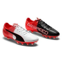 Kopačky Puma evoSPEED SL-S II AG 10380601 | Whitte - black - red blast | velikost 45 (US 11,5 / UK 10,5) č.1