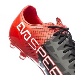 Kopačky Puma evoSPEED SL-S II AG 10380601 | Whitte - black - red blast | velikost 45 (US 11,5 / UK 10,5) č.2