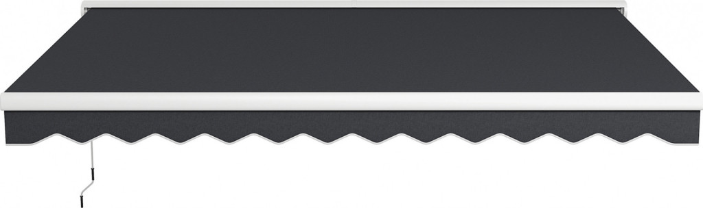 Elektricky a manuálně zatahovací markýza 400 x 300 cm | šedá