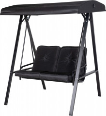 Zahradní houpačka 2místná | černá č.1