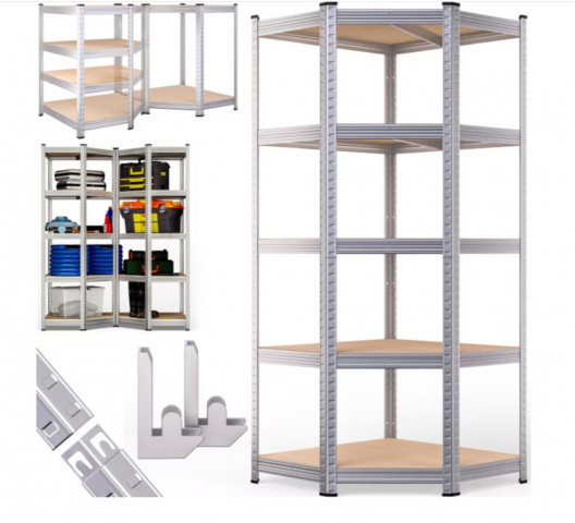 Rohový regál pro vysoké zatížení 180x70x40cm č.2