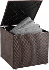 Úložný zahradní box z polyratanu | hnědá č.1