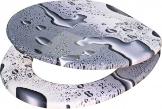 WC sedátko Waterdrops s tlumeným dovíráním