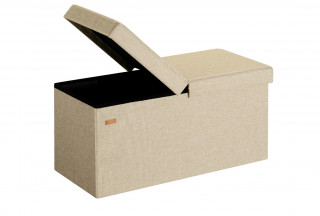 Lavice s výklopným víkem 76x38x38cm | béžová