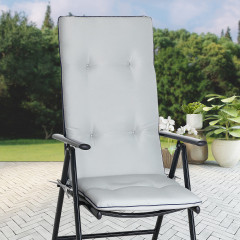 Polstrování na židle 6ks 120x45x5cm |světle šedá