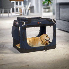 Přepravní box pro psy S 50x34x36cm | modrá č.1