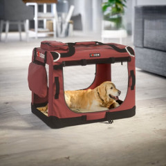 Přepravní box pro psy S 50x34x36cm | červená č.1